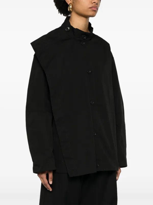 Lemaire Light Cotton Denim Workwear Overshirt - Black