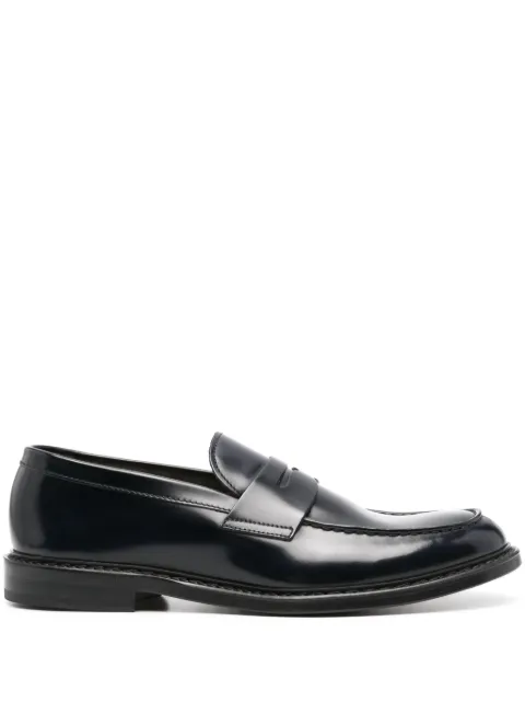 Doucal's apron-stitching leather loafers