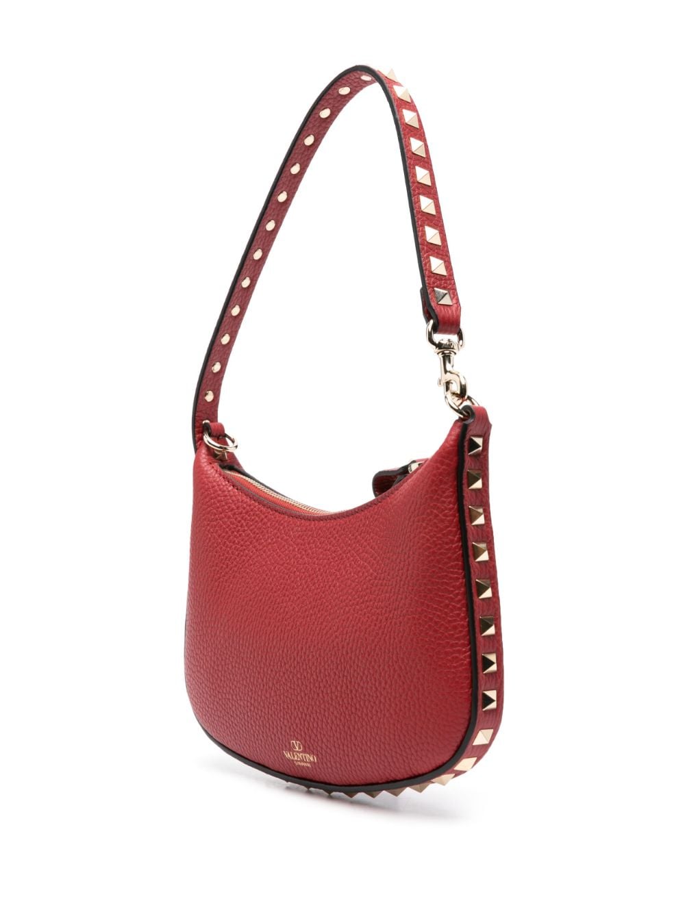 Shop Valentino Rockstud-embellished Mini Bag In Red