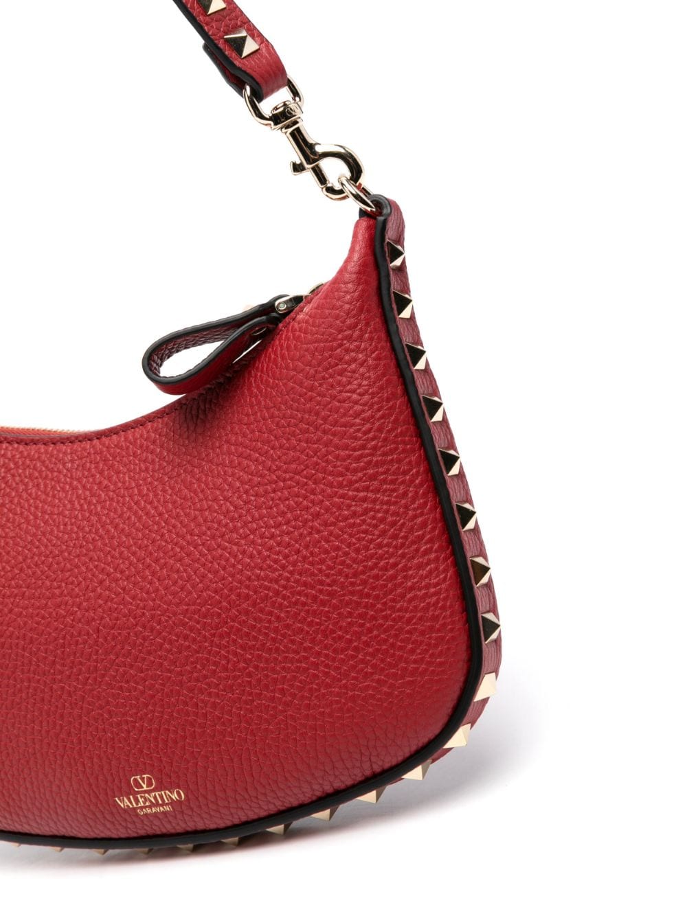 Shop Valentino Rockstud-embellished Mini Bag In Red