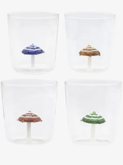 CU I SEEYOU 3D-detail tumbler glasses (set of four)