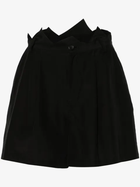 Yohji Yamamoto asymmetric-edge shorts