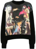 Undercover graphic-print cotton sweatshirt - Black