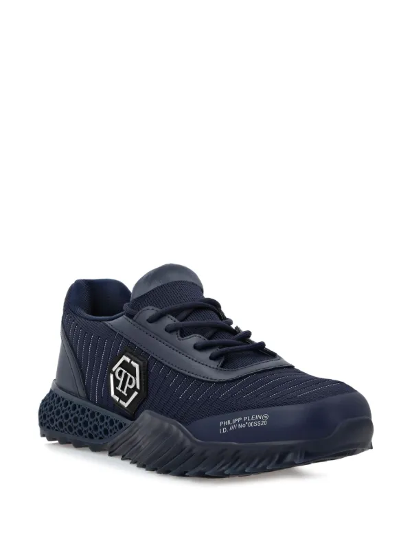 Philipp Plein Runner Hexagon Sneakers | Blue | FARFETCH JO