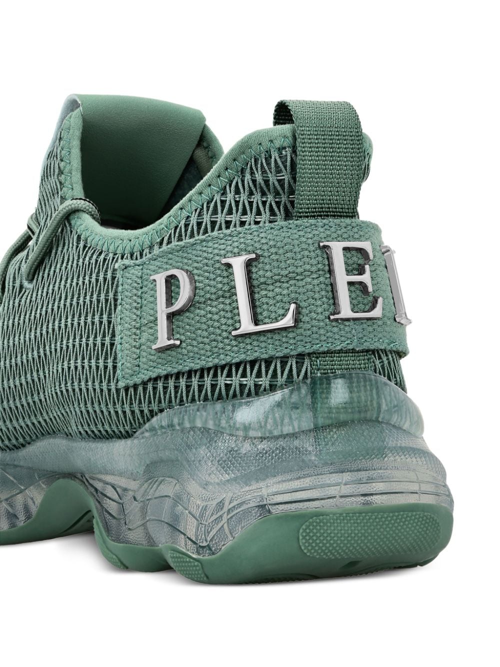 Shop Philipp Plein Runner Hyper $hock Sneakers In Green