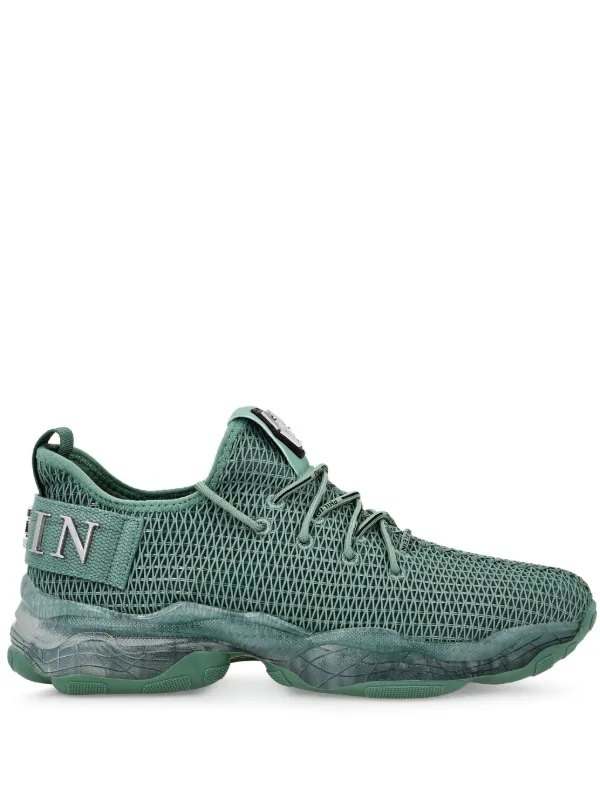 Philipp Plein Runner Hyper $hock Sneakers Green FARFETCH ID