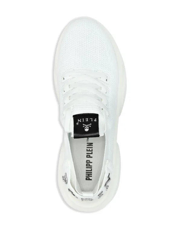 スニーカー PHILIPP PLEIN Men Sneakers White FADSMSC3981PLE005N 0102 Philipp Plein Runner Iconic Sneakers | White | FARFETCH