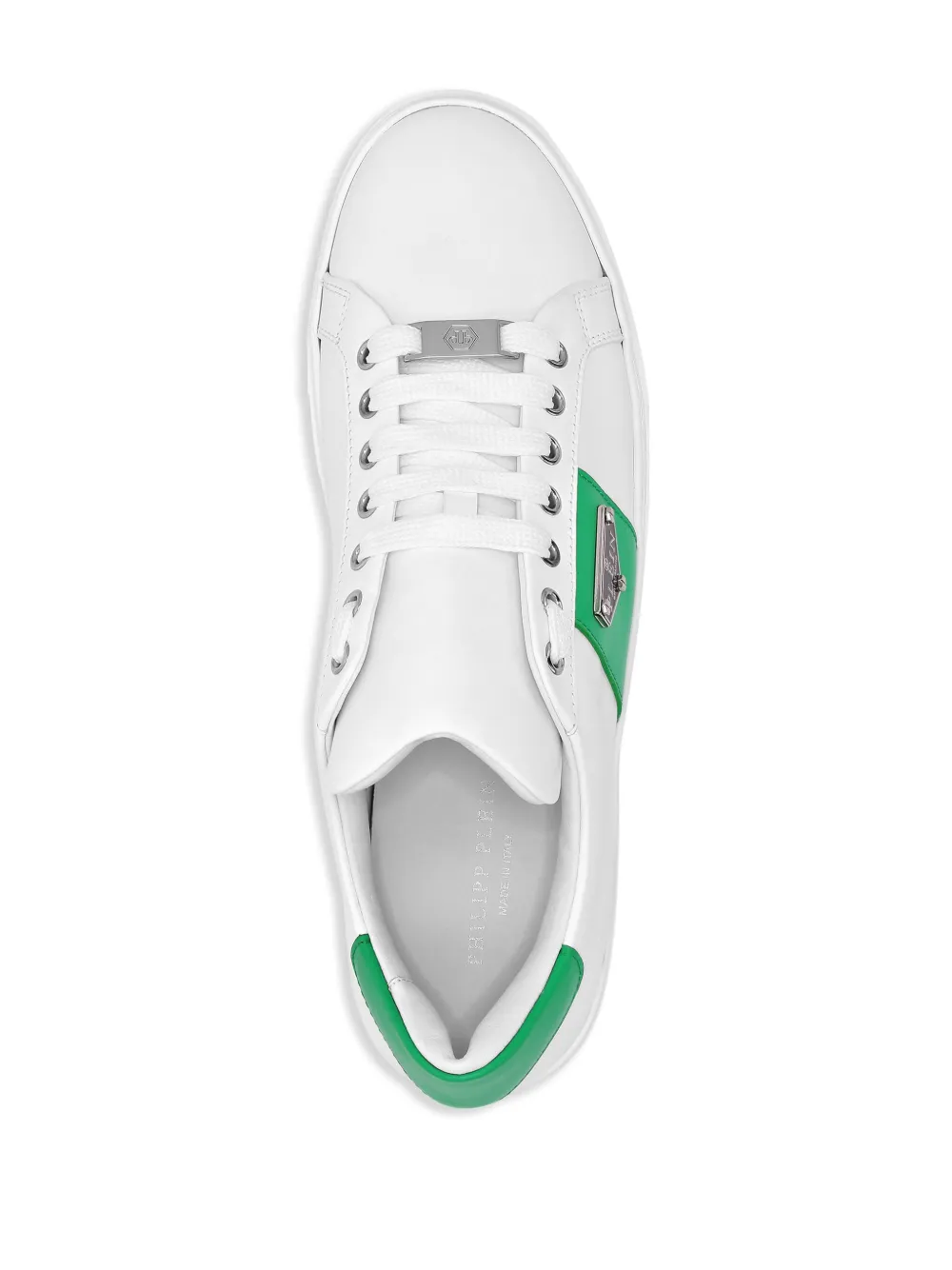 Philipp Plein Logo-plaque Lace-up Sneakers In White