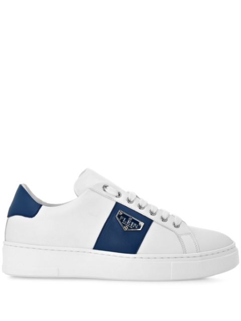 Philipp Plein logo-plaque leather sneakers Women