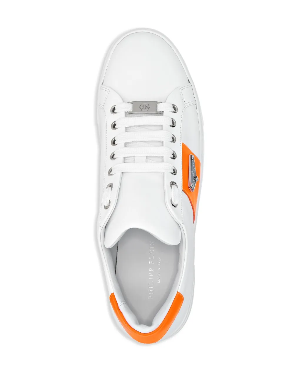 Philipp Plein Triangle Plein Lo-top Sneakers In 白色