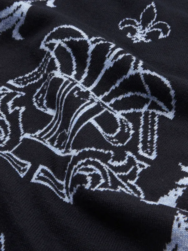 PHILIPP PLEIN フィリッププレイン スカーフ Philipp Plein monogram-motif Merino Scarf | Blue | FARFETCH