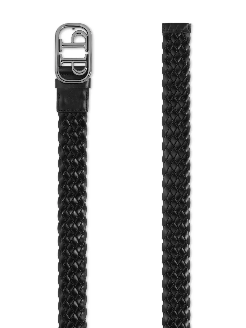 Affordable Philipp Plein logo buckle leather belt Men