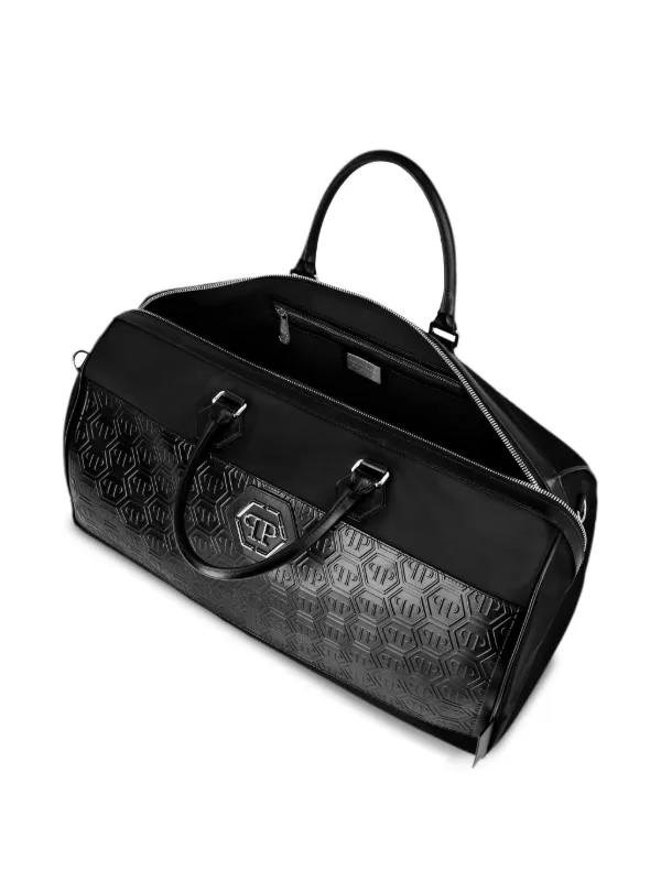 Philipp Plein Monogram Leather Laptop Bag Black FARFETCH AE