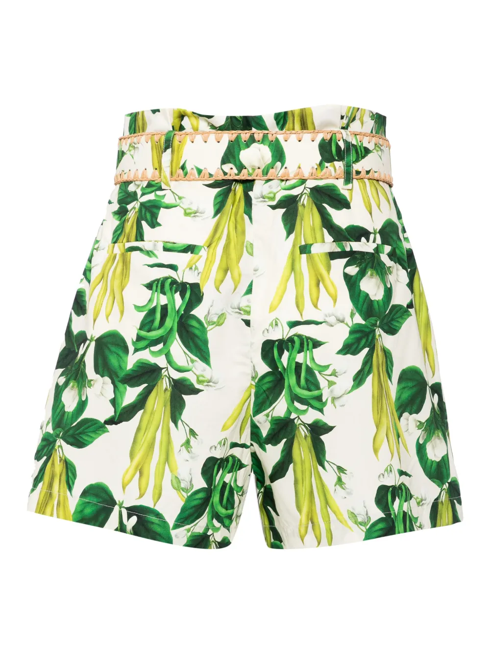 Cara Cara Palmer katoenen shorts met print - Groen