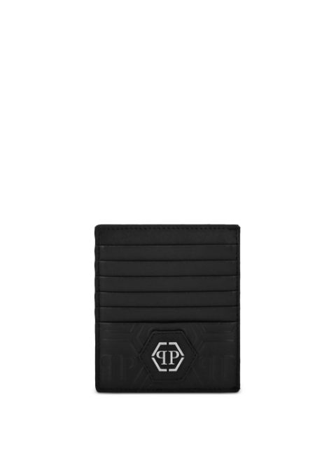 Philipp Plein monogram leather cardholder Men