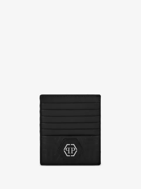 Philipp Plein monogram leather cardholder