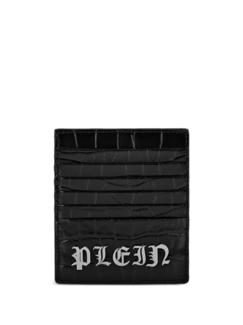 Philipp Plein crocodille-effect cardholder Men