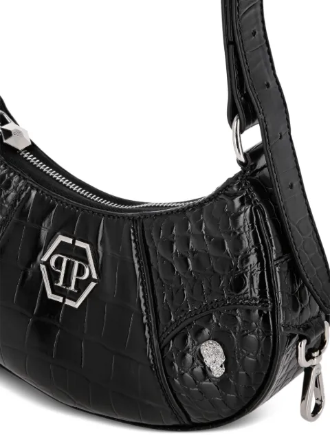 Philipp Plein logo-plaque leather shoulder bag FADAWBA1980PLE010N - 3