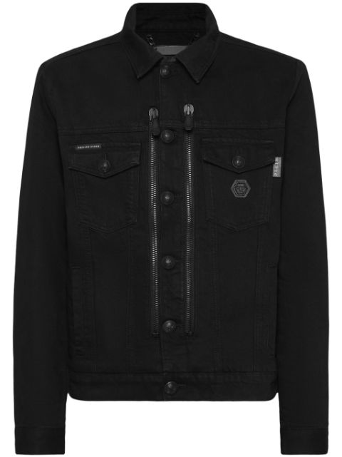 Philipp Plein zip-up denim jacket Men