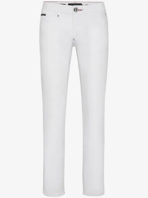 Philipp Plein tiger-appliqué straight-leg jeans