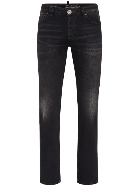 Philipp Plein patch-detail straight cut jeans Men