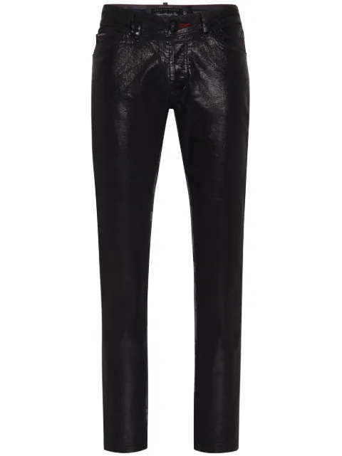 Philipp Plein Camouflage panelled skinny trousers Men