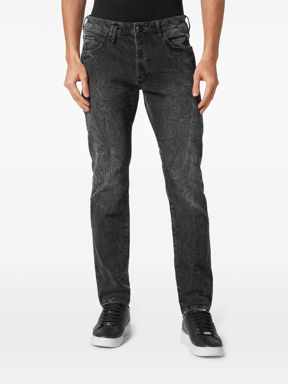 Philipp Plein Skull skinny jeans - Grijs