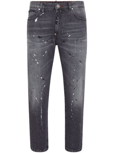 Philipp Plein Detroit mid-rise straight-leg jeans Men