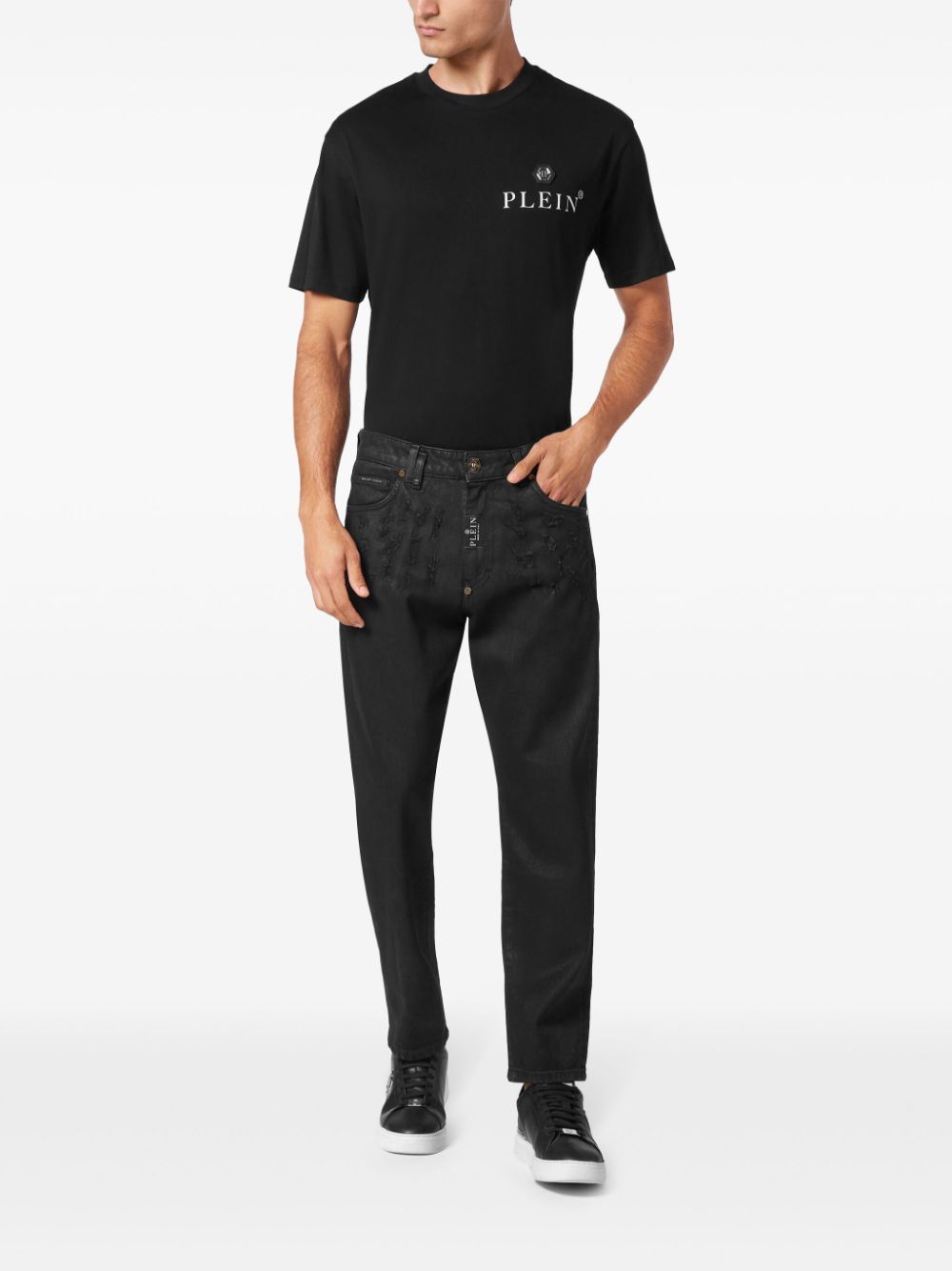 Philipp Plein Detroit jeans - Zwart