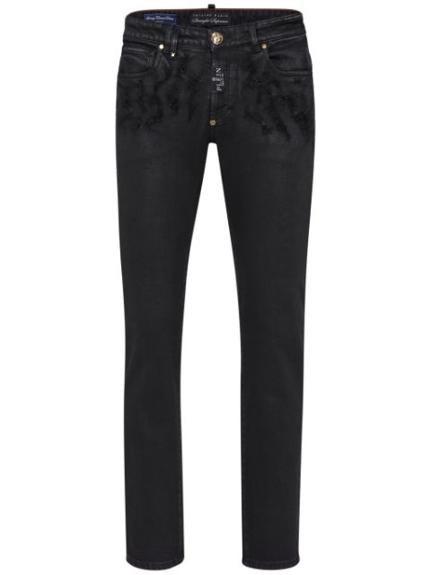 Philipp Plein ripped-detail straight-leg jeans Men