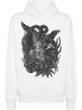 Philipp Plein Crystal Tattoo crystal-embellished hoodie - White