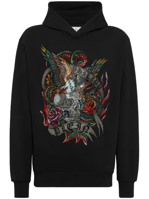 Philipp Plein Crystal Tattoo crystal-embellished hoodie 