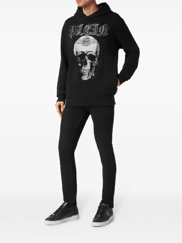 Philipp Plein ラインストーン パーカー | ブラック | FARFETCH JP