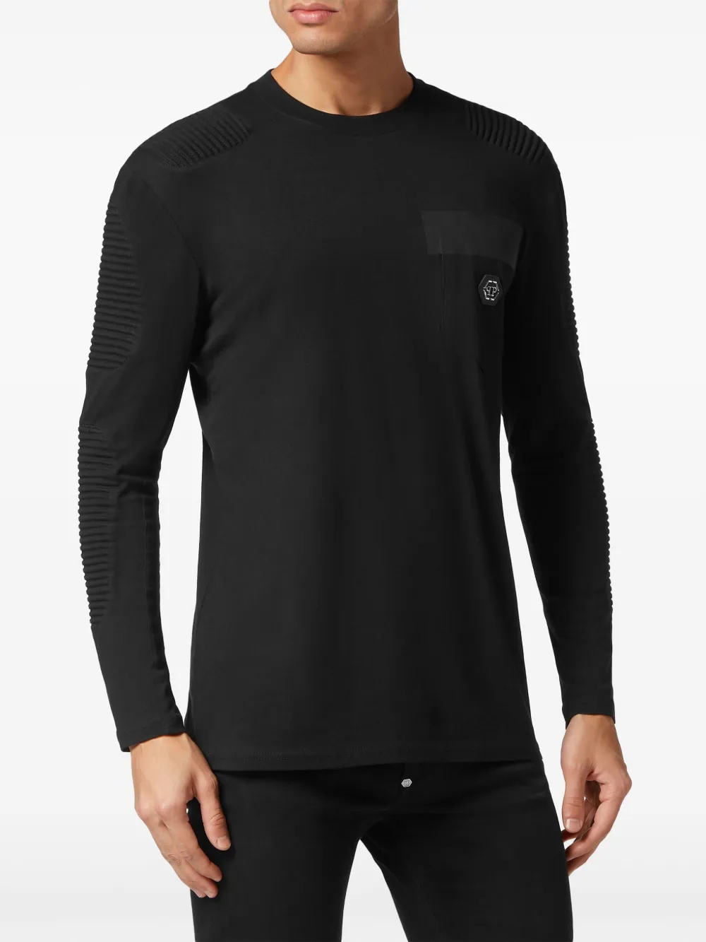 Philipp Plein Sweater met opgestikte zak Zwart