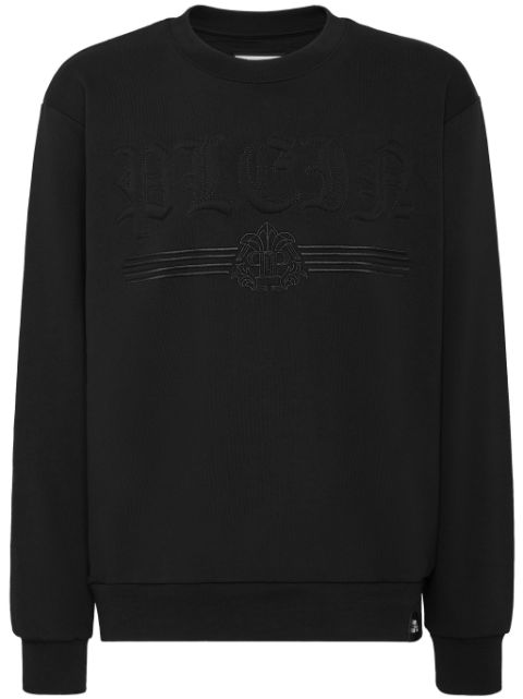 Philipp Plein logo-embossed cotton sweatshirt Men