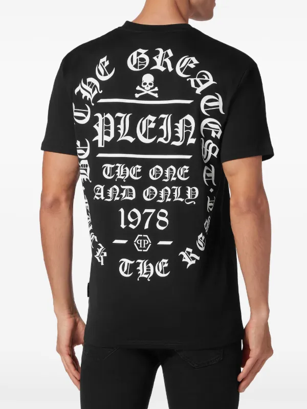 Philipp Plein graphic-print Cotton T-shirt Black FARFETCH ID