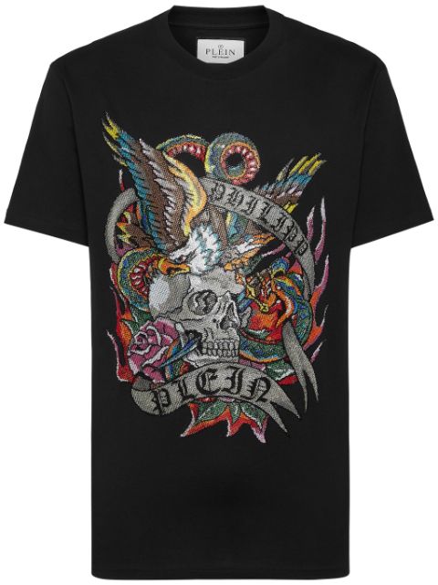 Philipp Plein SS Tattoo glass t-shirt Men