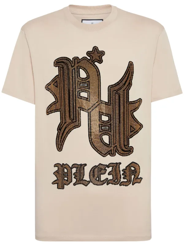 Philipp Plein Tattoo rhinestone-embellished T-shirt Farfetch