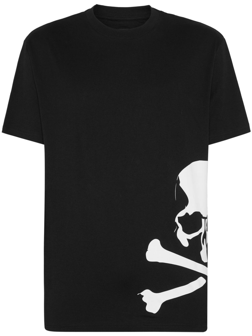 Philipp Plein Skull & Bones Cotton T-shirt In Black