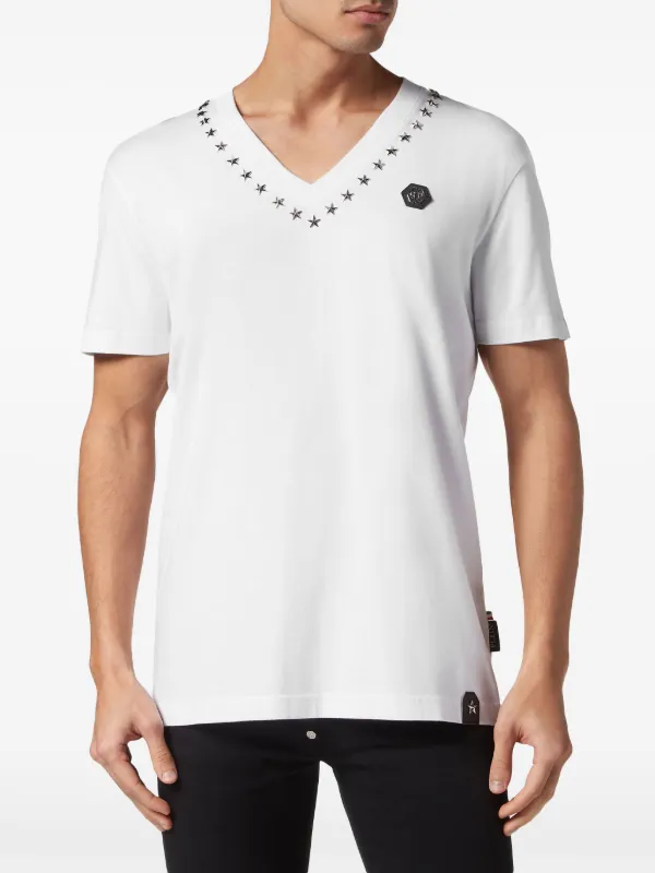 Philipp Plein スタースタッズ Tシャツ | ホワイト | FARFETCH JP