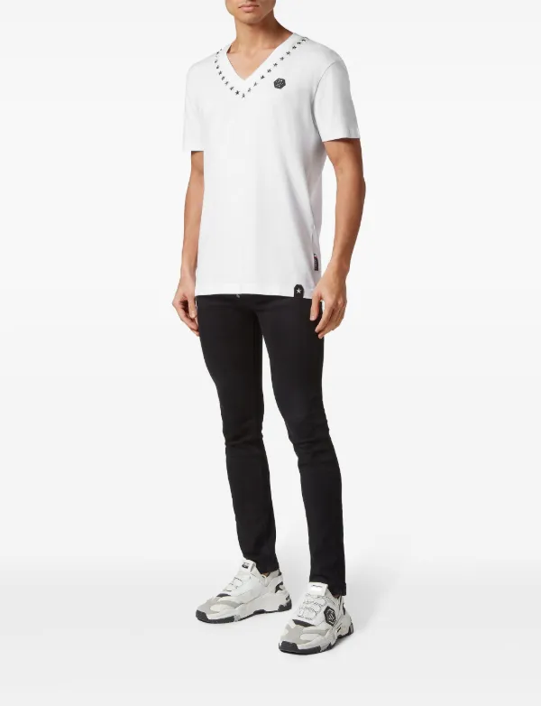 Philipp Plein スタースタッズ Tシャツ | ホワイト | FARFETCH JP