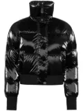 Philipp Plein Smile cropped puffer jacket - Black