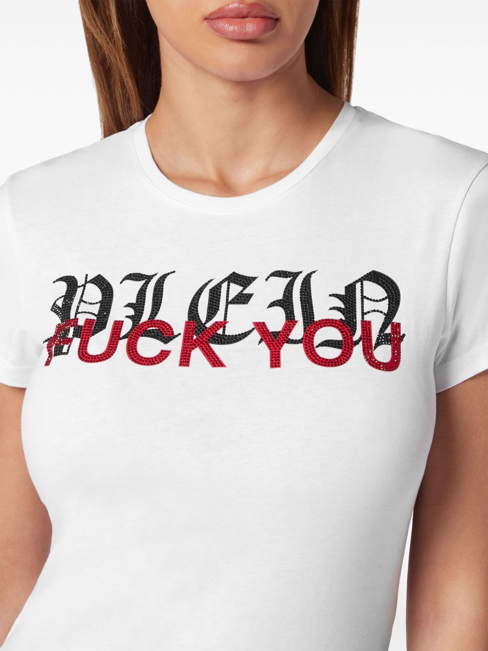 Philipp Plein lettering cotton T-shirt Women