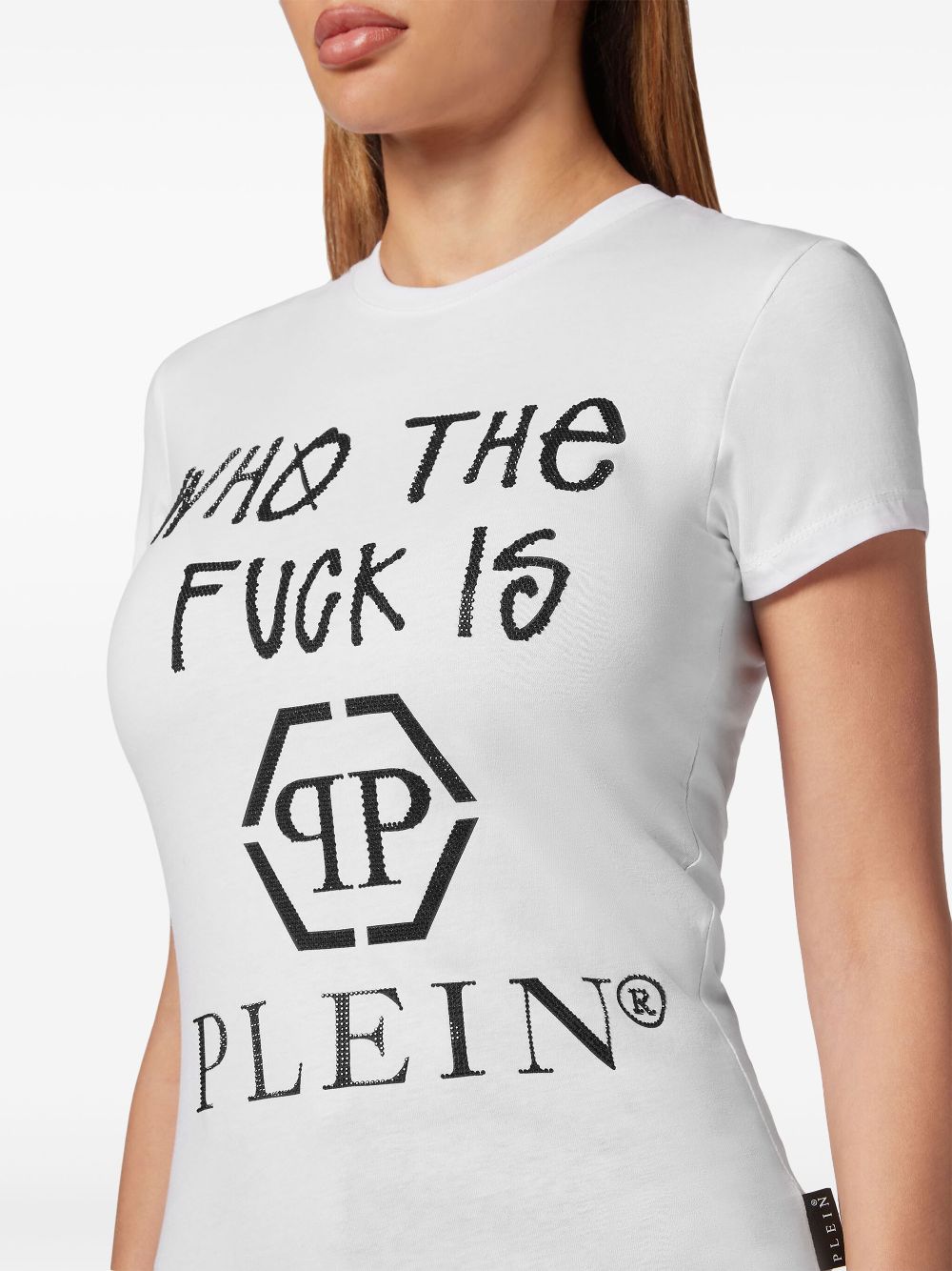 Philipp Plein logo lettering cotton T-shirt Women