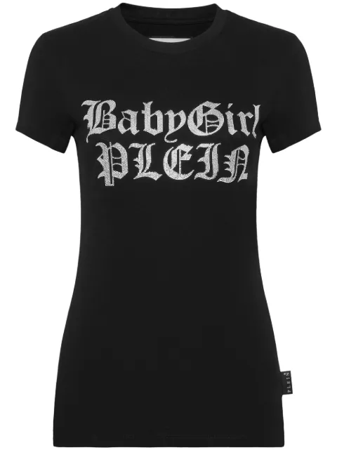 Philipp Plein lettering cotton T-shirt Women