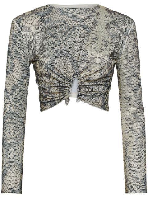 Philipp Plein glass crystal embellishment T-shirt Women