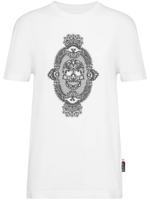 Philipp Plein skull-print cotton T-shirt Women