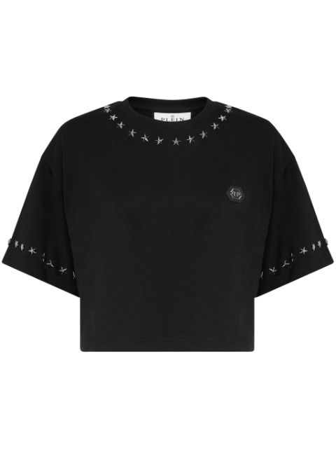 Philipp Plein star-stud cropped T-shirt Women