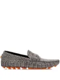 Philipp Plein crocodile-embossed leather loafers - Neutrals