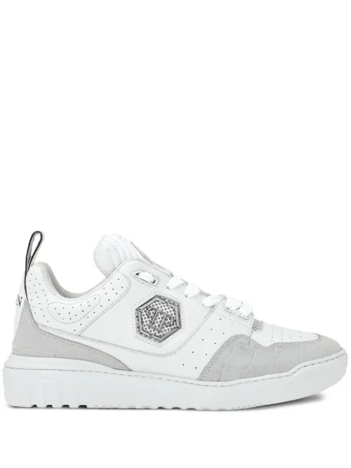 Baskets à plaque logo - Philipp Plein - Modalova